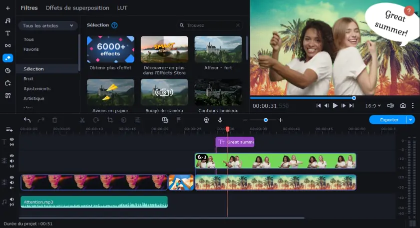 Movavi video editor