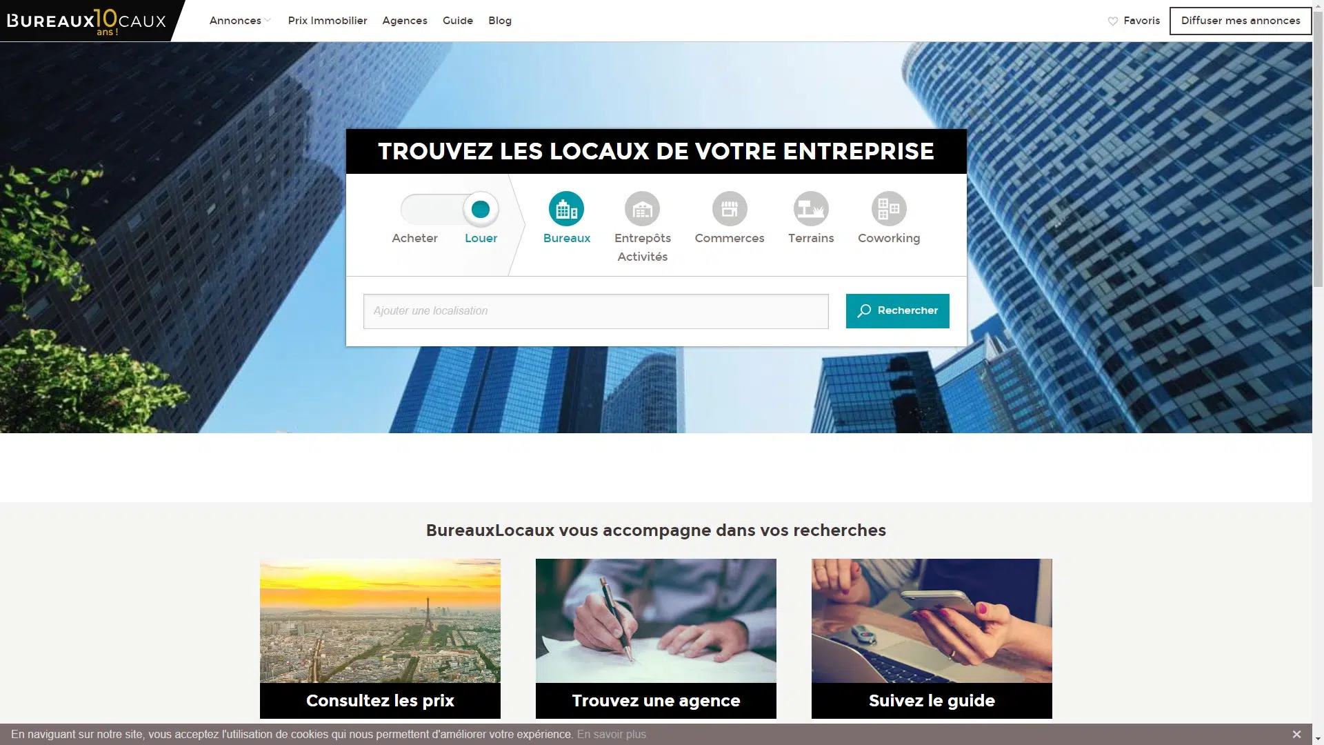 Le marché de l’immobilier d’entreprise en ligne avec BureauxLocaux